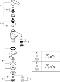 GROHE QuickFix Start Flow Fonteinkraan - Lage Uitloop - Chroom - 20577000 -Grohe Winkel 883x1200 2