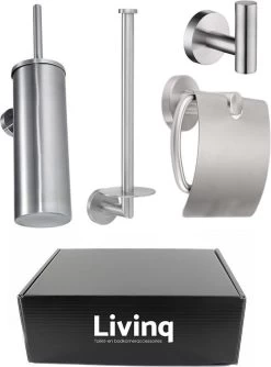 Toiletaccessoireset RVS 4-delig - Luxe Toilet Set - Toiletborstel Met Houder - Toiletrolhouder Met Klep - Reserverolhouder - Handdoekhaak - Zilver - Toiletset 12 Toiletaccessoireset RVS 4-delig - Luxe Toilet Set - Toiletborstel Met Houder - Toiletrolhouder Met Klep - Reserverolhouder - Handdoekhaak - Zilver - Toiletset -Grohe Winkel 887x1200 1