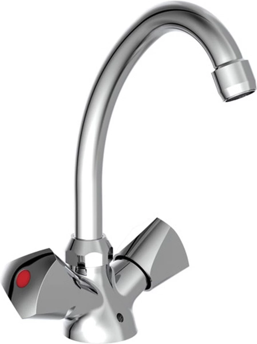 SCHÜTTE Carneo Wastafelkraan - Mengkraan - Met Waste - Chroom 6 SCHÜTTE Carneo Wastafelkraan - Mengkraan - Met Waste - Chroom - Image 6