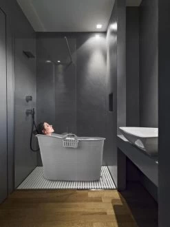 EKEO Zitbad - 210L - Mobiele Badkuip - Bath Bucket - Ijsbad- Tuinbad - Grijs -Grohe Winkel 899x1200 10