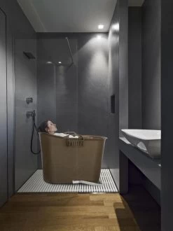 LIFEBATH - Zitbad Nancy - Bath Bucket - Mobiele Badkuip - 200L - Voor Volwassenen - Goud -Grohe Winkel 899x1200 11