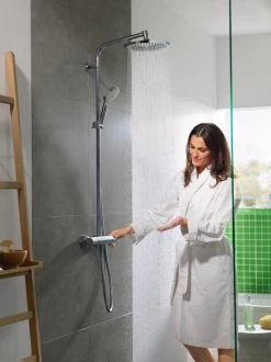 Hansgrohe Crometta S 240 Showerpipe - 1jet - Incl. Thermostaat - Chroom -Grohe Winkel 899x1200 2