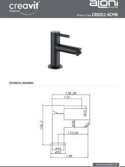 Aloni - KLEINE ! Koudwaterkraan 1/2 Mat Zwart 12 Aloni - KLEINE ! Koudwaterkraan 1/2 Mat Zwart -Grohe Winkel 899x1200 26