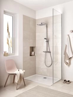 GROHE QuickFix Vitalio Start 250 Regendouche - □ 25 Cm - Vierkant - Met Thermostaatkraan - Chroom 25 GROHE QuickFix Vitalio Start 250 Regendouche - □ 25 Cm - Vierkant - Met Thermostaatkraan - Chroom -Grohe Winkel 900x1200 11