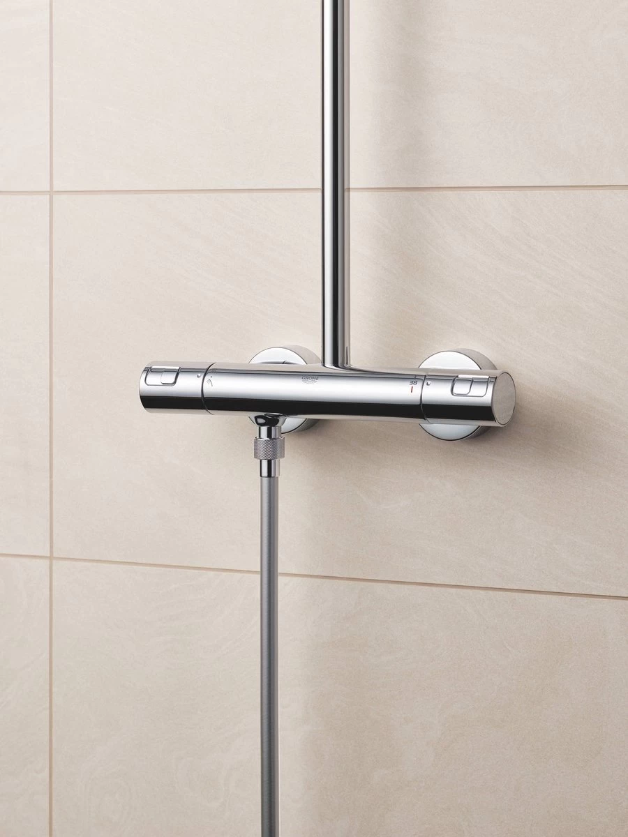 GROHE QuickFix Vitalio Start 250 Regendouche - □ 25 Cm - Vierkant - Met Thermostaatkraan - Chroom 12 GROHE QuickFix Vitalio Start 250 Regendouche - □ 25 Cm - Vierkant - Met Thermostaatkraan - Chroom - Image 12