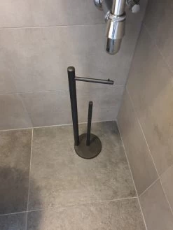 Luxe Toiletrolhouder - Toiletrolstandaard - Geschikt Voor 4 Wc Rollen - Metaal Zwart -Grohe Winkel 900x1200 41