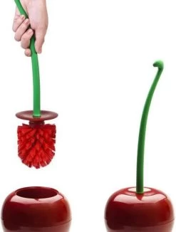 Merkloos WC-borstel Toiletborstel Cherry Kers Met Rode Borstel -Grohe Winkel 910x1200 3