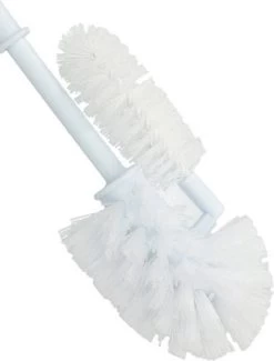 Merkloos 2x Kunststof Toiletborstels / Wc Borstel Met Randreiniger - 37 Cm
