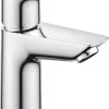 GROHE QuickFix Start Edge Wastafelkraan - Waterbesparend - Push Open Pop-up Waste - Chroom