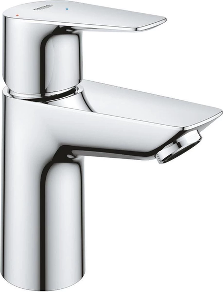 GROHE QuickFix Start Edge Wastafelkraan - Waterbesparend - Push Open Pop-up Waste - Chroom 1 GROHE QuickFix Start Edge Wastafelkraan - Waterbesparend - Push Open Pop-up Waste - Chroom