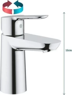 GROHE BauEdge Wastafelkraan - Met EcoJoy® - Zonder Waste - Chroom - 23330000 14 GROHE BauEdge Wastafelkraan - Met EcoJoy® - Zonder Waste - Chroom - 23330000 -Grohe Winkel 917x1200 3