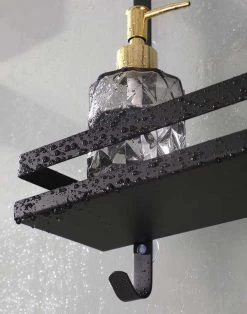 Merkloos Doucherek - Doucherek Zonder Boren - Doucherek Hangend - Zwart - RVS - Doucherekje - Badkamerrek - GRATIS DOUCHETIMER -Grohe Winkel 943x1200 2