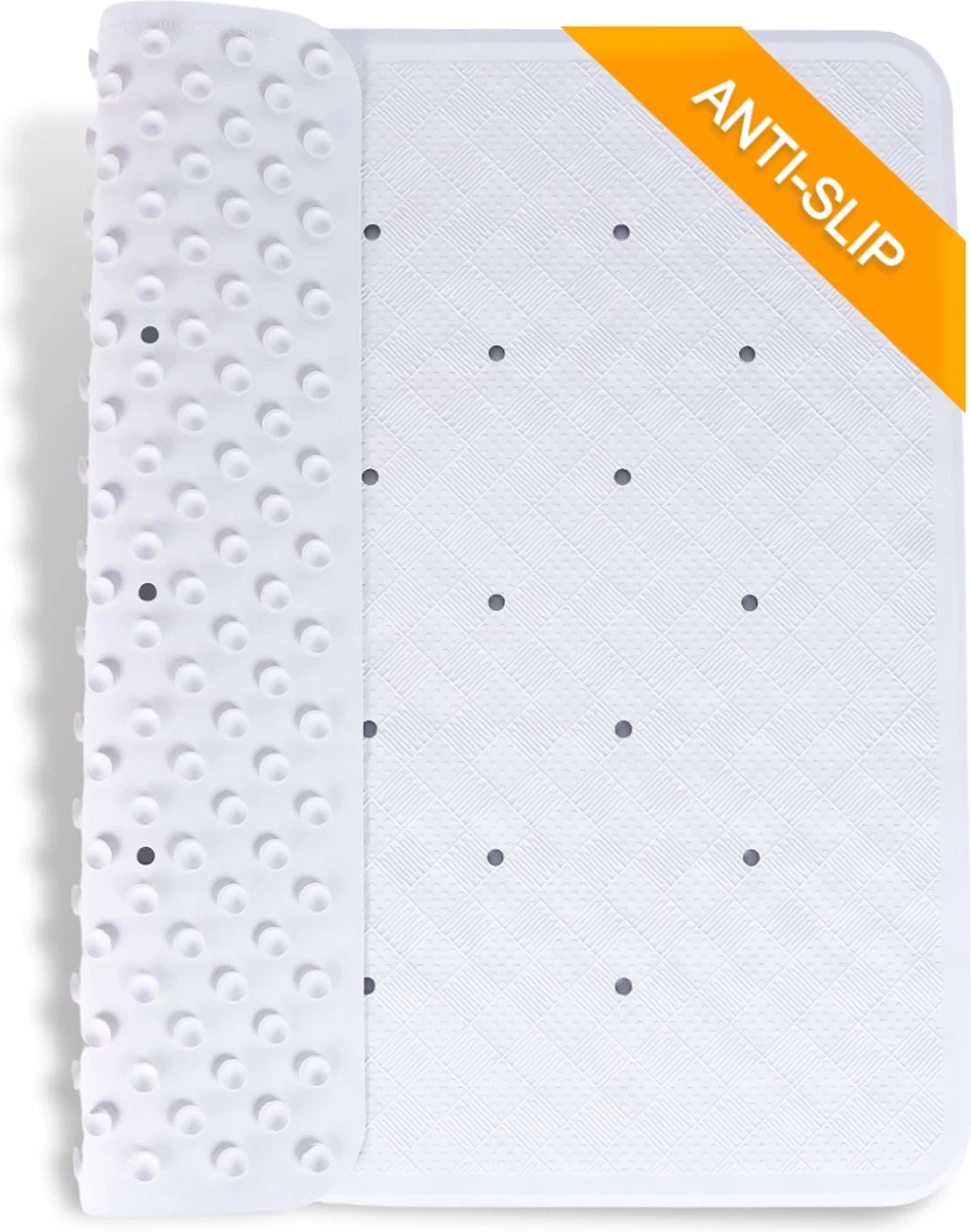 Douchemat Antislip Wit - 53 X 53 Cm - Antislipmat Douche - Badmat 1 Douchemat Antislip Wit - 53 X 53 Cm - Antislipmat Douche - Badmat