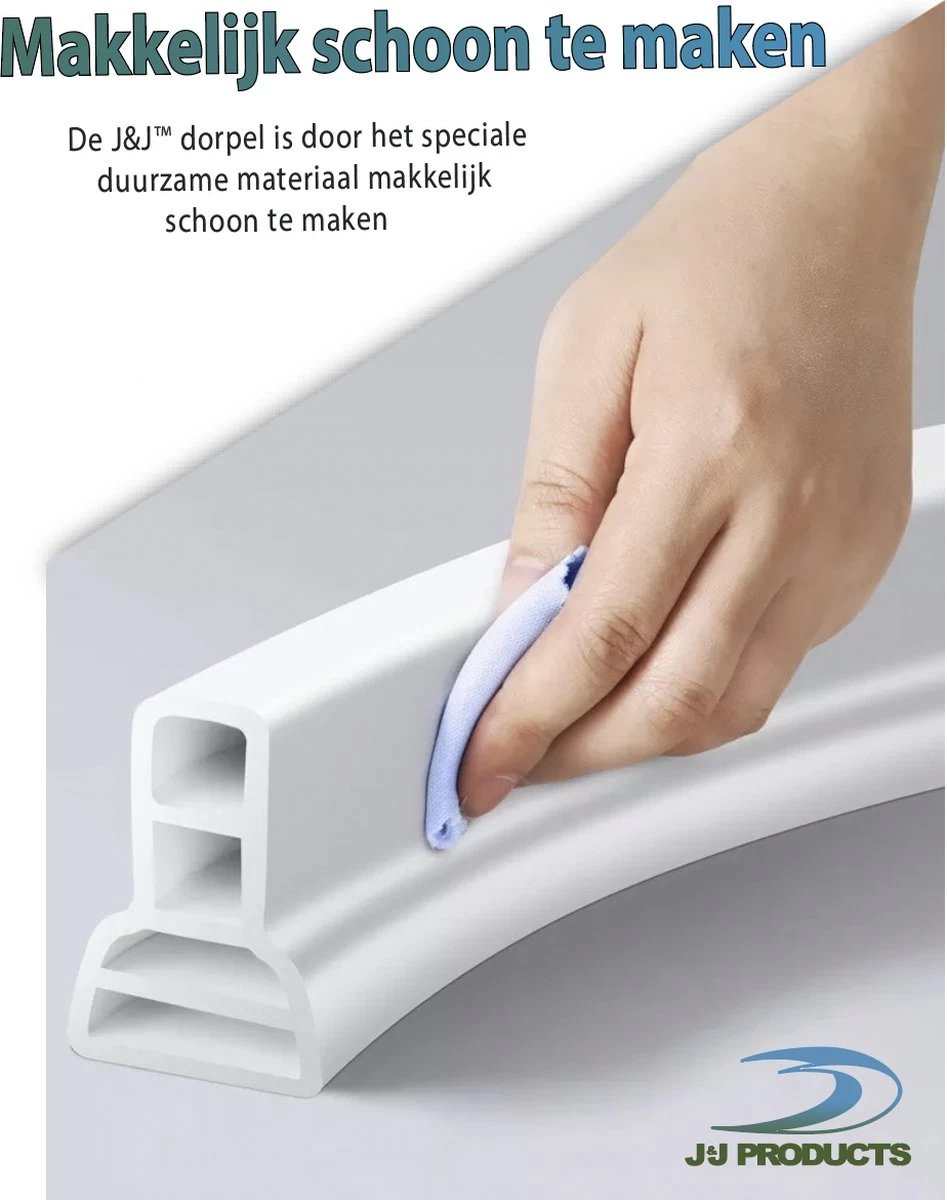 Merkloos Hoge Zelfklevende Waterkering Badkamer 100 Cm - Douchedorpel - Wateroverlast - Douchebak - Waterstopper - Sanitair Dorpel - Water - Douche - Badkamer - Schimmel Badkamer - Douche Kabine - Siliconen 3 Merkloos Hoge Zelfklevende Waterkering Badkamer 100 Cm - Douchedorpel - Wateroverlast - Douchebak - Waterstopper - Sanitair Dorpel - Water - Douche - Badkamer - Schimmel Badkamer - Douche Kabine - Siliconen - Image 3