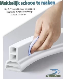 Merkloos Hoge Zelfklevende Waterkering Badkamer 200 Cm - Douchedorpel - Wateroverlast - Douchebak - Waterstopper - Sanitair Dorpel -Grohe Winkel 947x1200 3