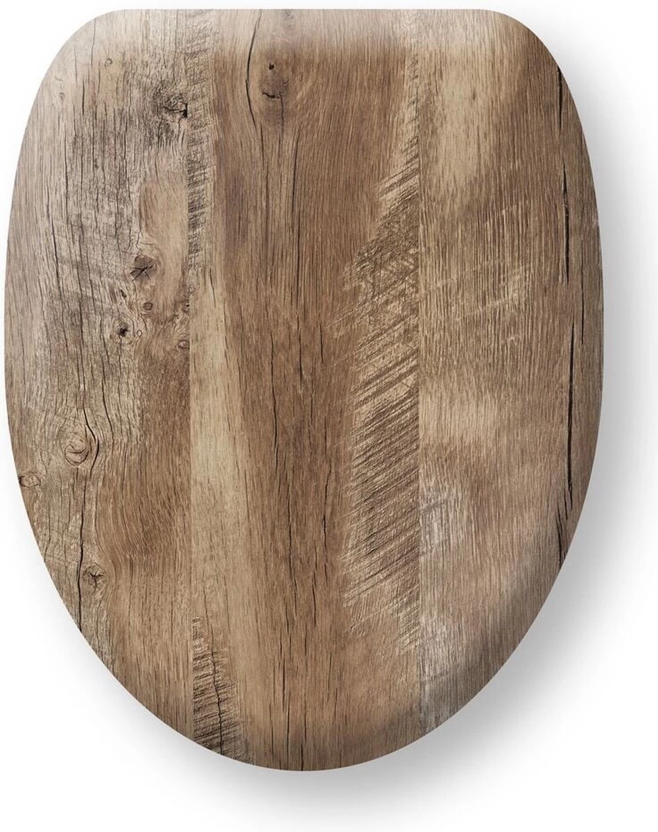 Tiger Hetta - Toiletbril Met Deksel - WC Bril - MDF - Bruin 2 Tiger Hetta - Toiletbril Met Deksel - WC Bril - MDF - Bruin - Image 2