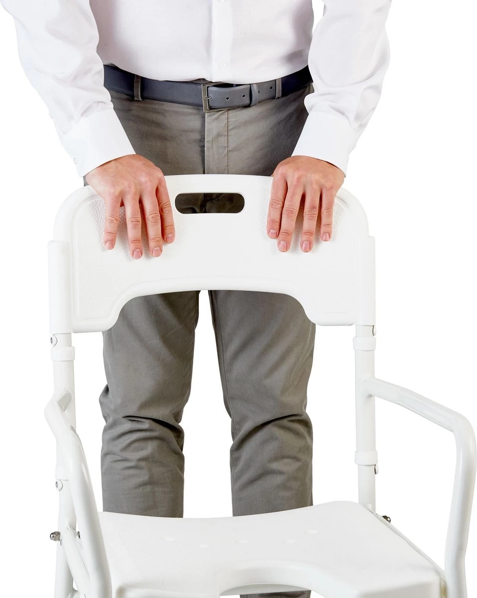 VITILITY Douchestoel - Opvouwbaar - Wit - Douchezitje 3 VITILITY Douchestoel - Opvouwbaar - Wit - Douchezitje - Image 3