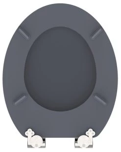 SCHÜTTE WC-Bril 80104 SPIRIT ANTHRAZIT - MDF-Hout - Soft Close - Verchroomde Scharnieren - Gelakt - Gesatineerd Antraciet -Grohe Winkel 959x1200 5