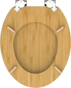 SCHÜTTE WC-Bril 81101 NATURAL BAMBOO - Massief Bamboe - Soft Close - Verchroomde Scharnieren -Grohe Winkel 964x1200 1