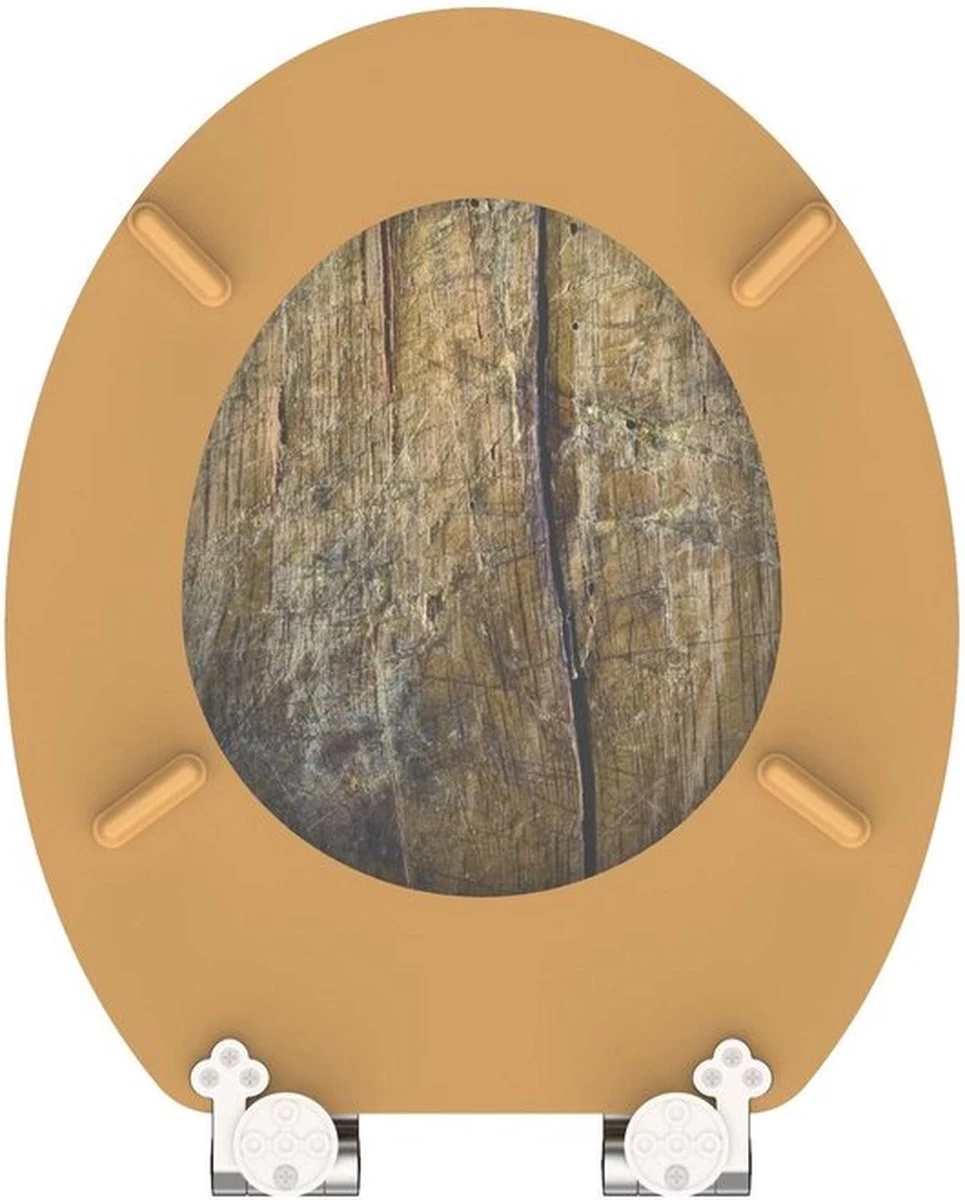 SCHÜTTE WC-Bril 80124 SOLID WOOD - MDF-Hout - Soft Close - Verchroomde Scharnieren - Decor - 3-zijdige Print 5 SCHÜTTE WC-Bril 80124 SOLID WOOD - MDF-Hout - Soft Close - Verchroomde Scharnieren - Decor - 3-zijdige Print - Image 5