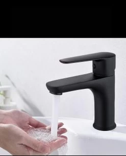 Inspire Badkamer Kraan Zwart Inclusief Aansluitingen - Wastafel Kraan - Zwart Chroom -Grohe Winkel 972x1200