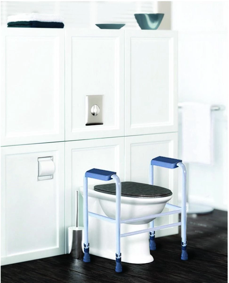 Aidapt Toiletframe Hoogte Verstelbaar - Vrijstaand 1 Aidapt Toiletframe Hoogte Verstelbaar - Vrijstaand