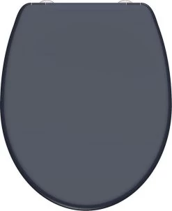 SCHÜTTE WC-Bril 82304 ANTHRAZIT - Duroplast - Soft Close - Afklikbaar - RVS-Scharnieren - Gelakt - Antraciet